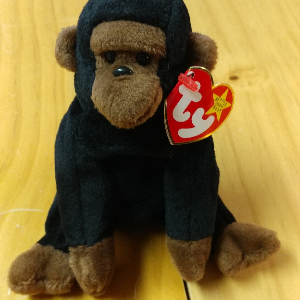 Beanie Baby, TY, Retired, Congo the Monkey MWET Collectable Plush